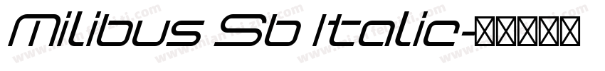 Milibus Sb Italic字体转换